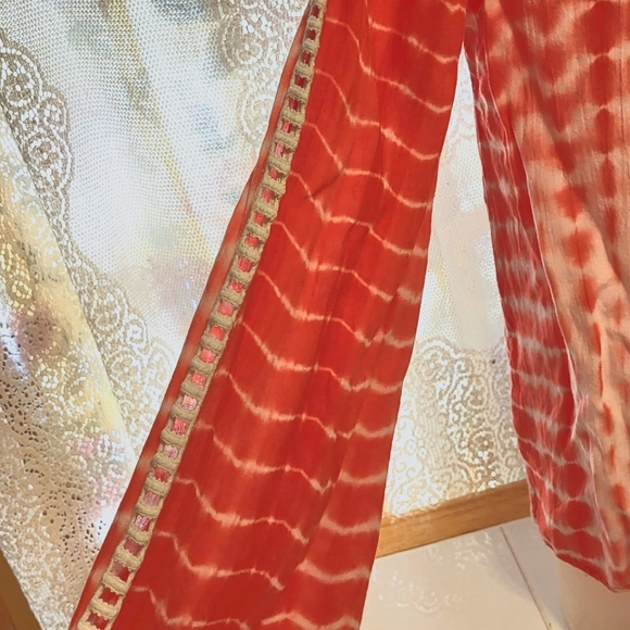 Kori America  orange/white tie dye top size Med - Picture 5 of 7